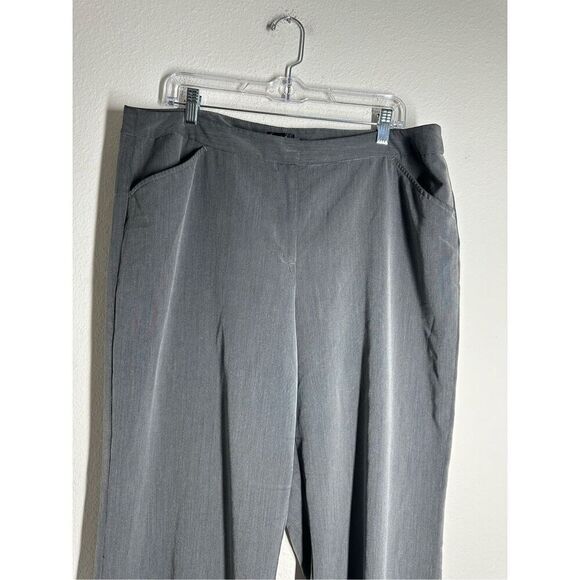 Nicole Miller Women’s Straight Leg Dress Pants Gray Size 18 - Picture 2 of 15